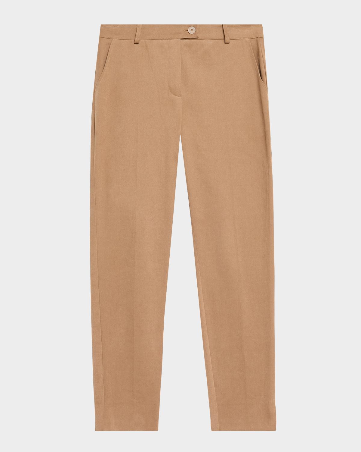 Maison Common Straight Leg Cotton Stretch Pants