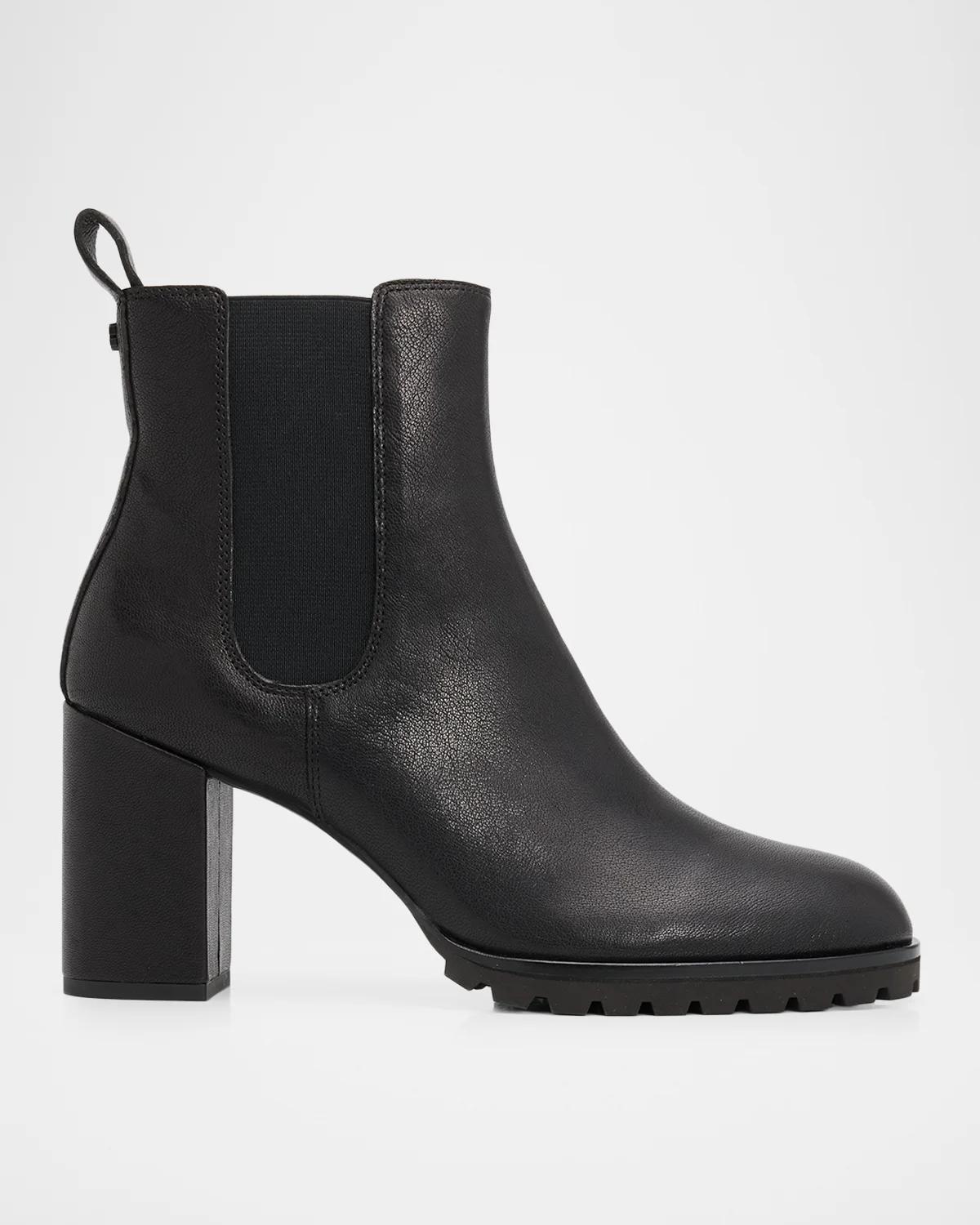 Kayla Leather Heeled Chelsea Boot