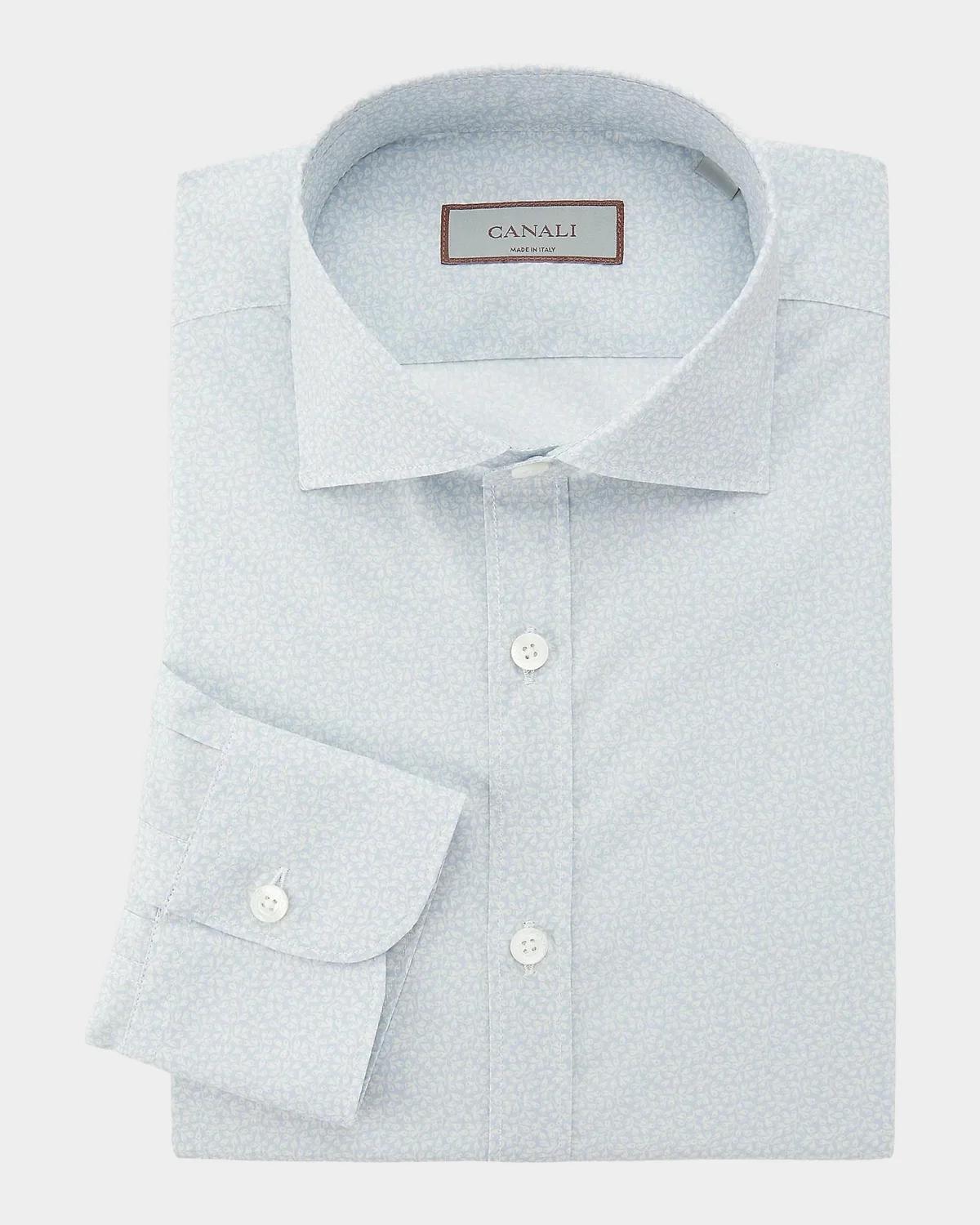 Canali Micro Floral Modern-Fit Shirt