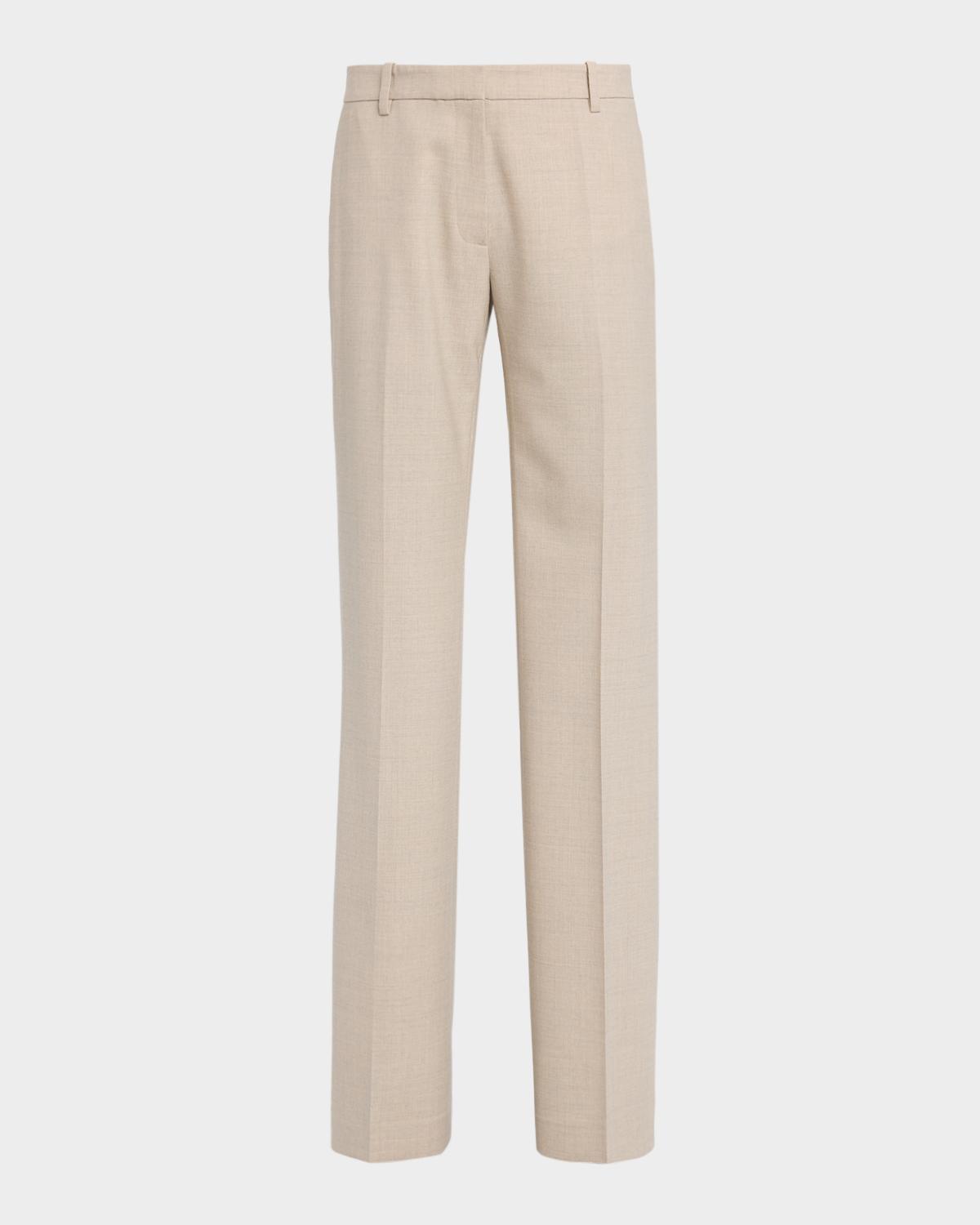 Greene Straight-Leg Stretch Wool Pants