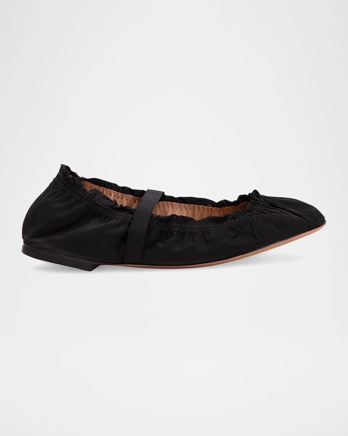 Flora Ruched Ballet Flats