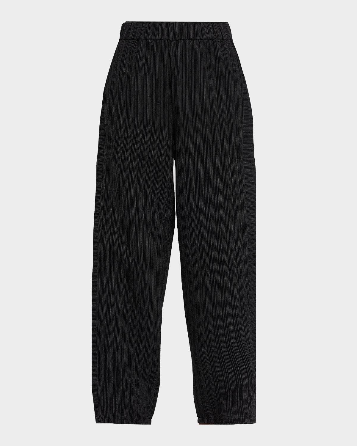 Eileen Fisher Striped Lantern Ankle Pants