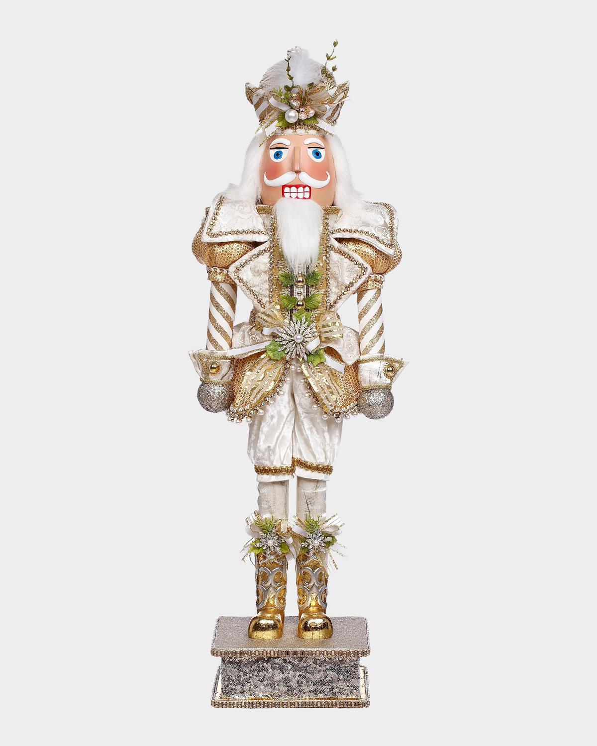 Medium White Christmas Nutcracker Figure