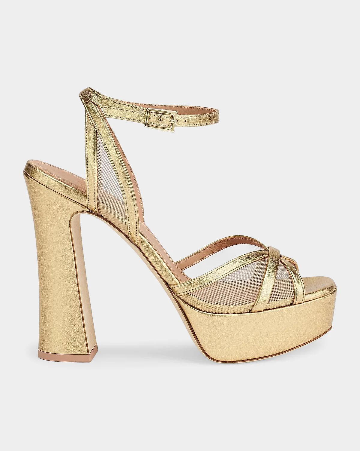 Sylvie 125MM Leather Platform Sandals