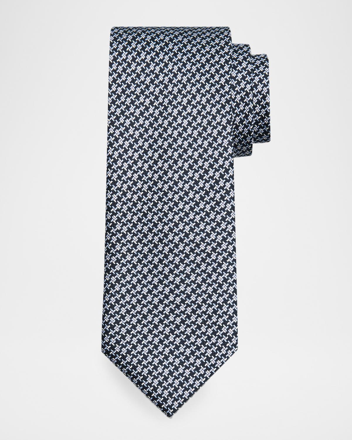 Brioni Men's Micro Print Silk Tie