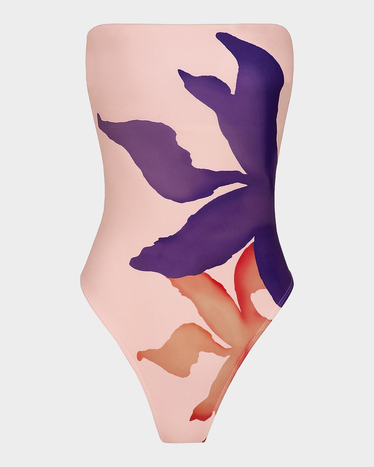 Vix Bianca Strapless One-Piece Swimsuit