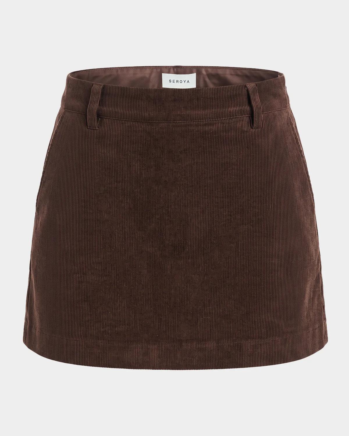 Valkiria Corduroy Mini Skirt