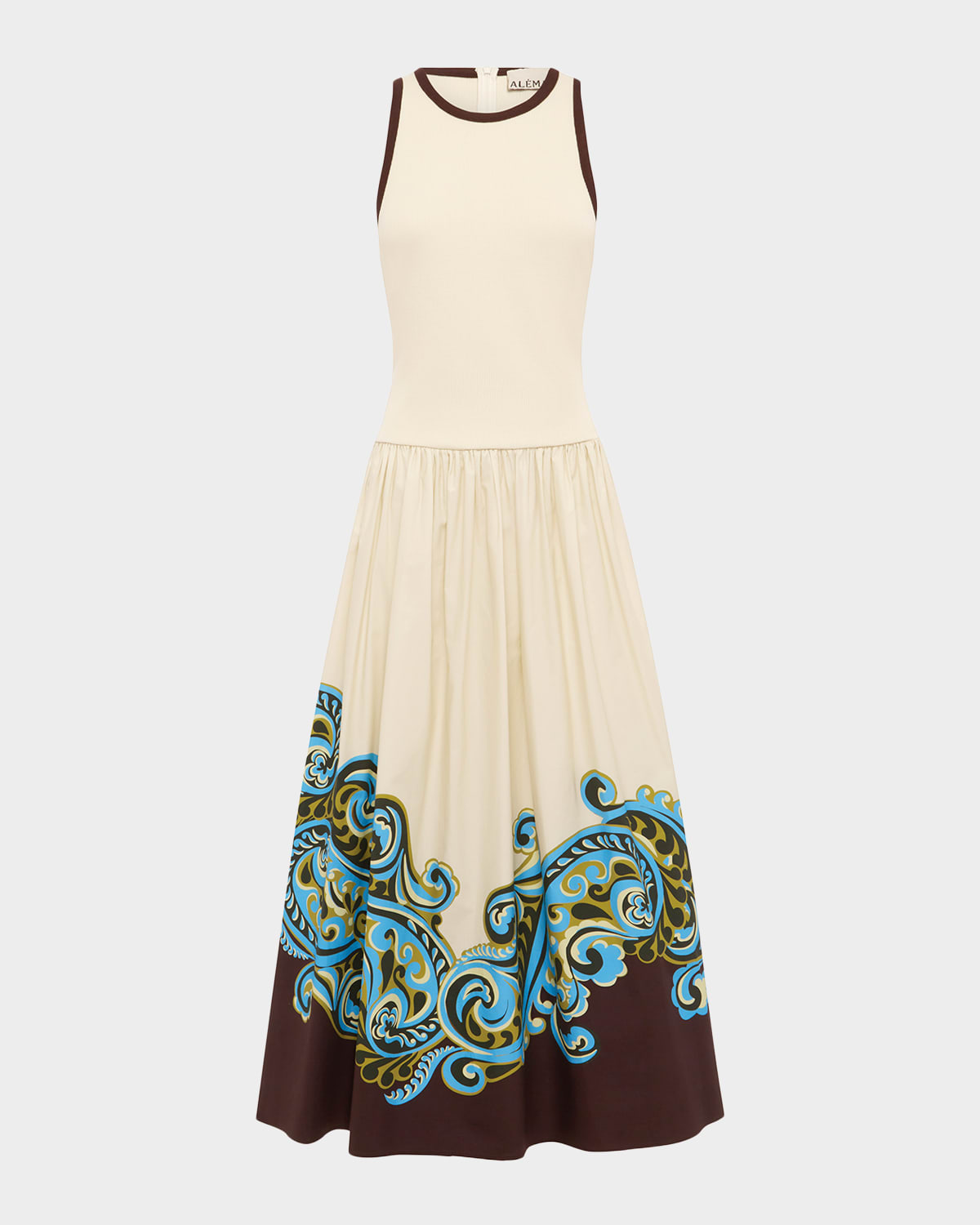 Alemais Natalia Tank Midi Dress In Cream