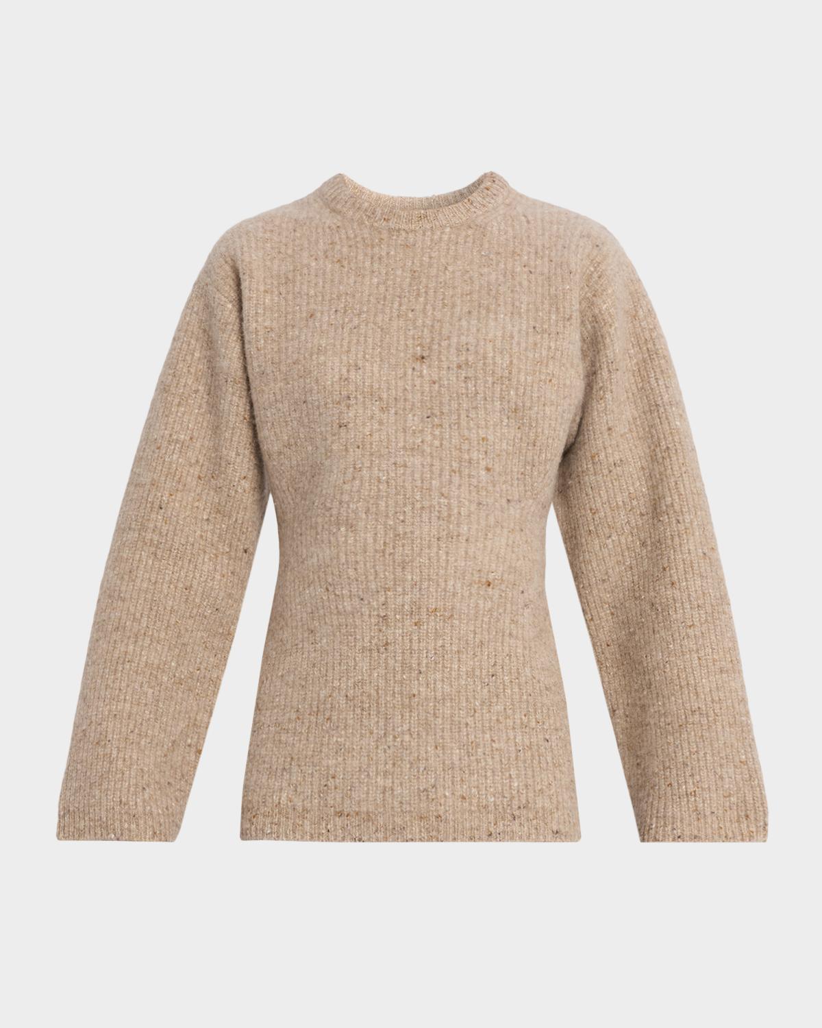 Co Cashmere Rib Slim Crewneck Sweater