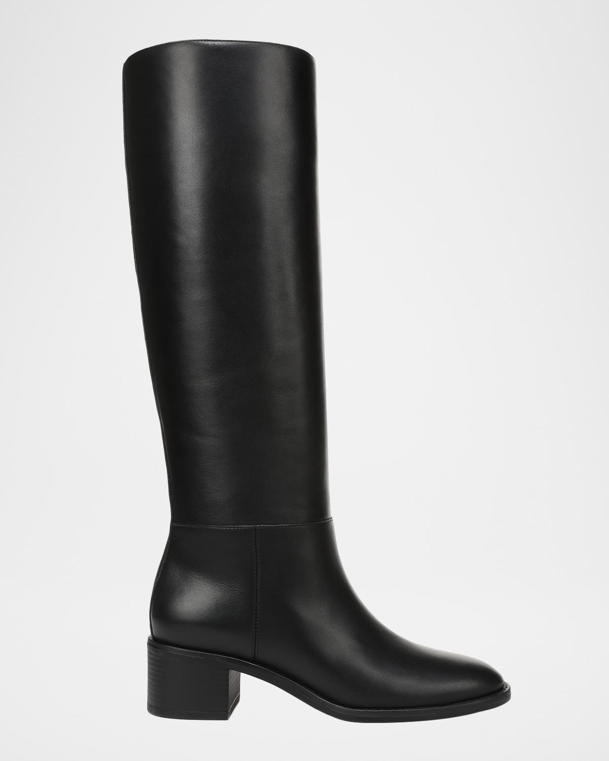 Vince 50mm Pace Leather Wide Calf Knee-High Boots