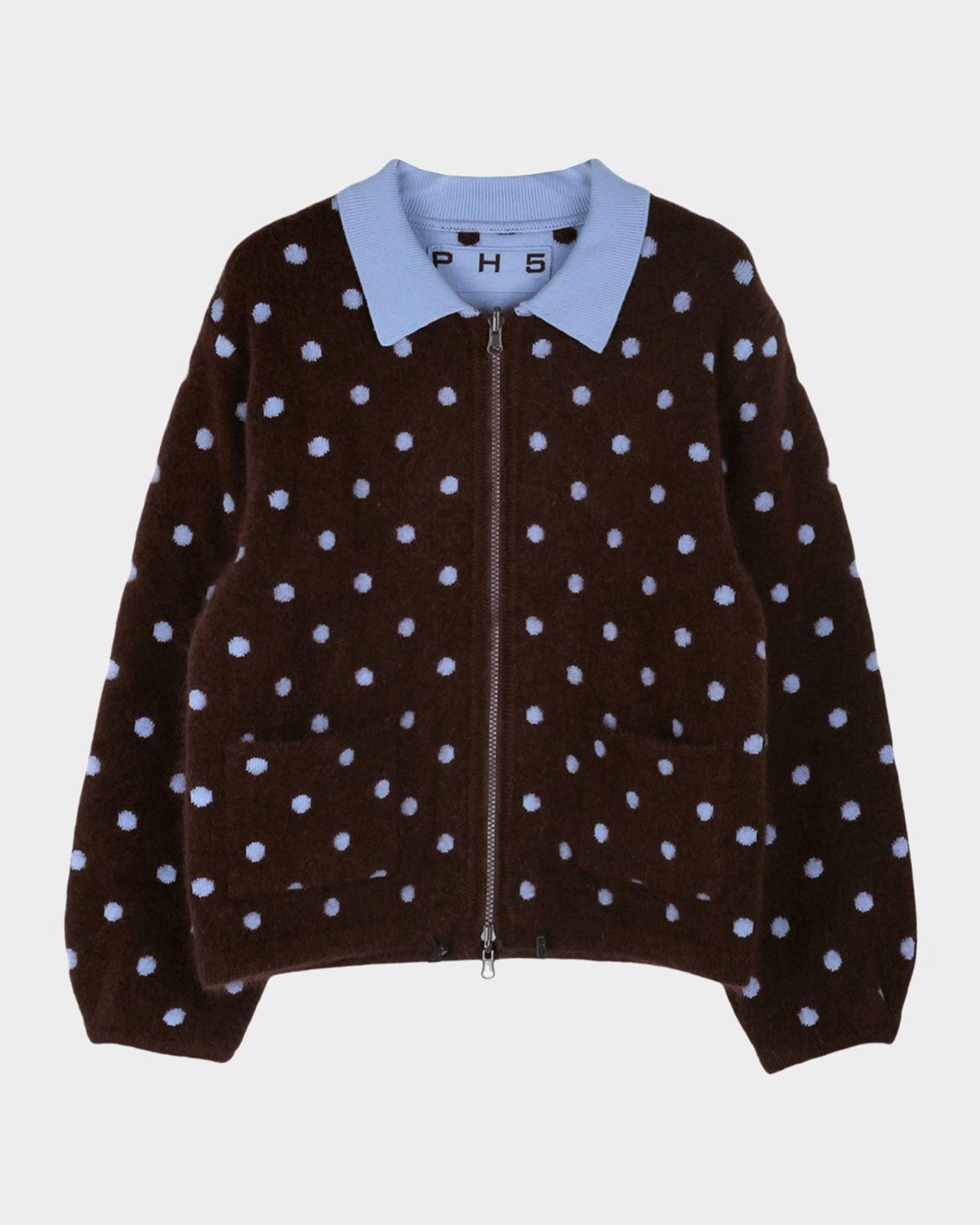 PH5 Halley Polka-Dot Knit Cardigan