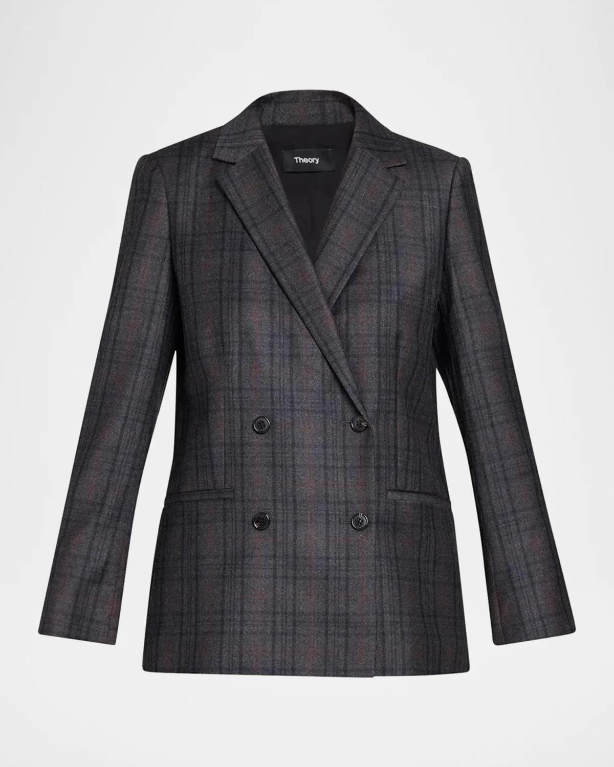 Relaxed Double-Breasted Jacket