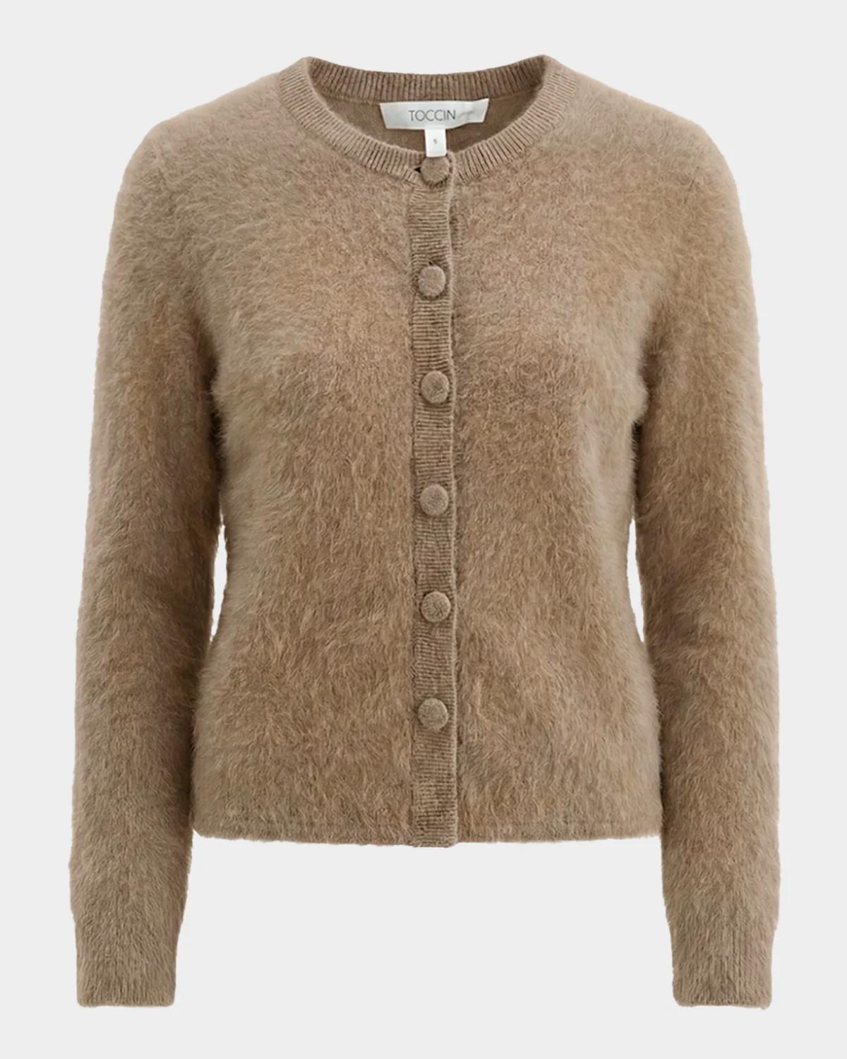 Toccin Mariah Brushed Cashmere Cardigan