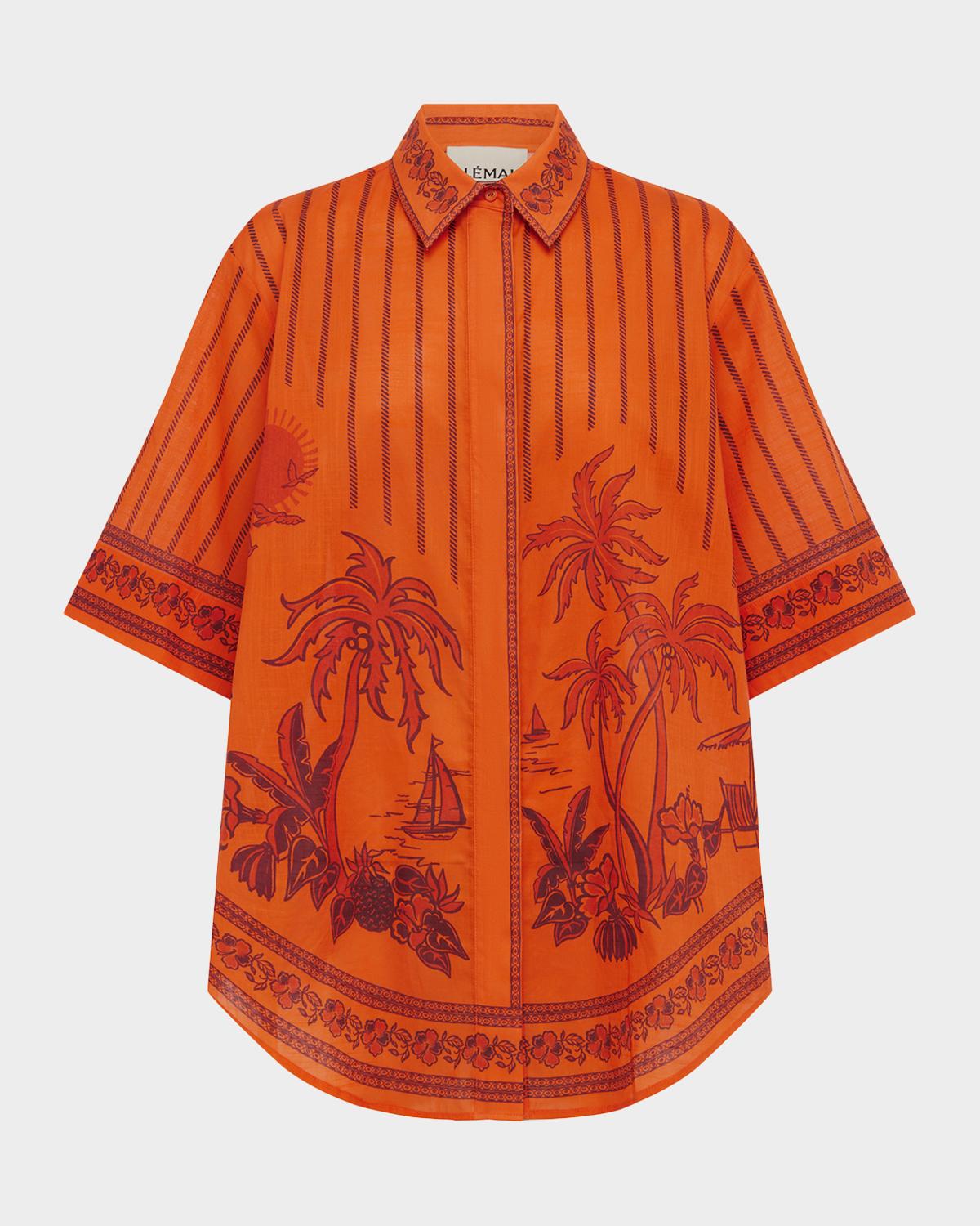 ALÉMAIS Boathouse Cotton Voile Shirt