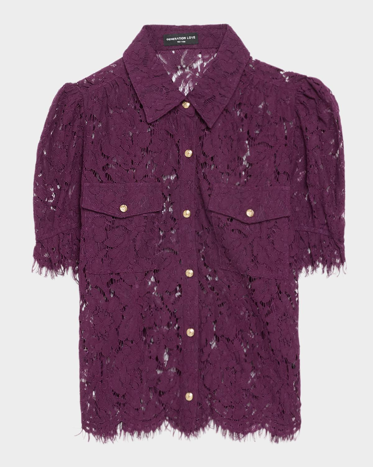 Generation Love Mikaelle Lace Shirt