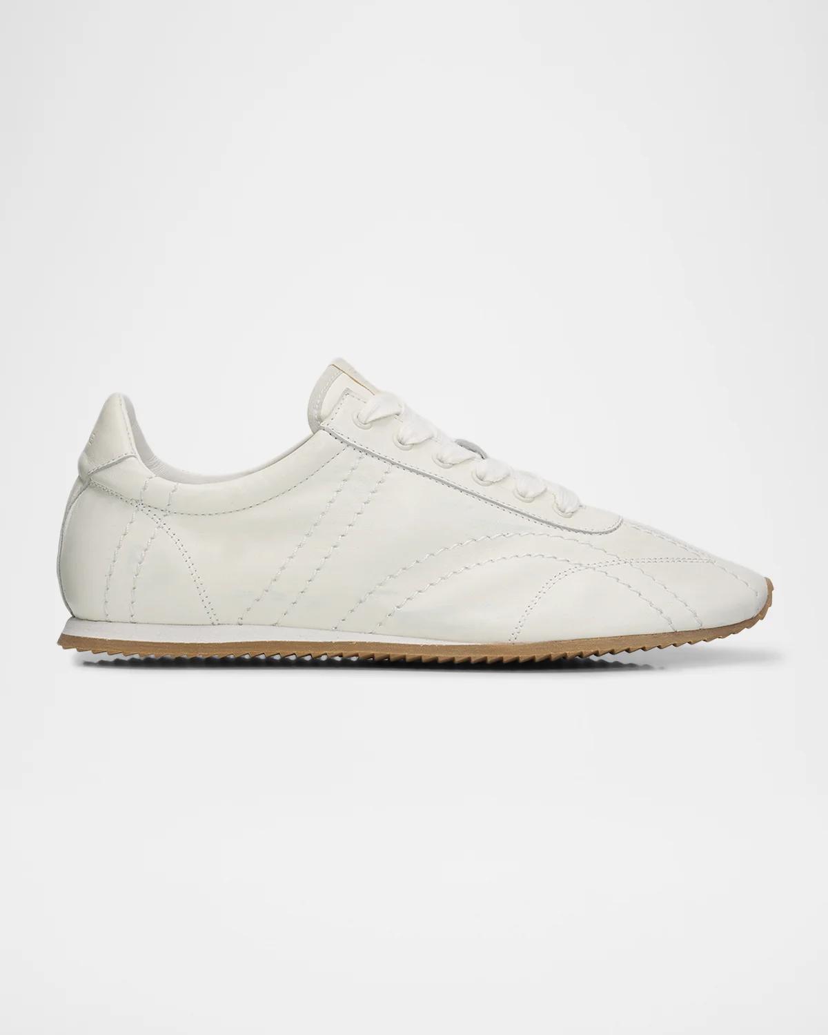 Toteme Flex Nappa Leather Low-Top Sneakers