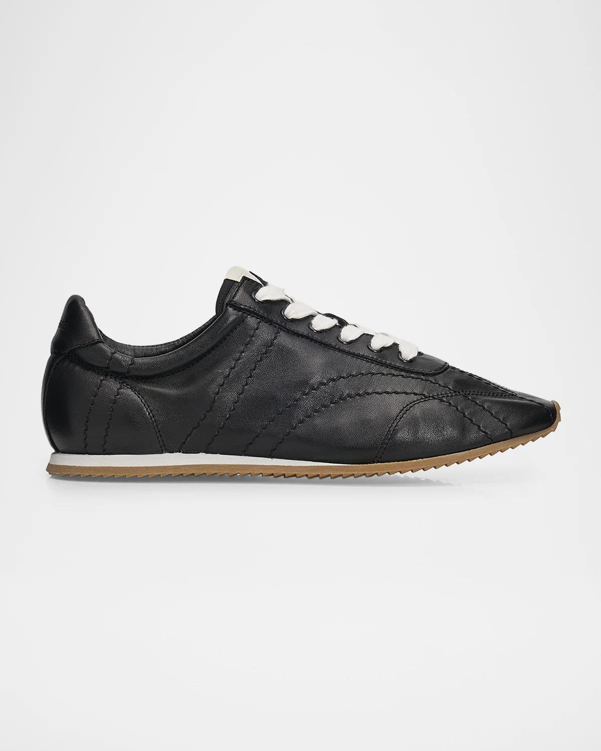 Toteme Flex Nappa Leather Low-Top Sneakers