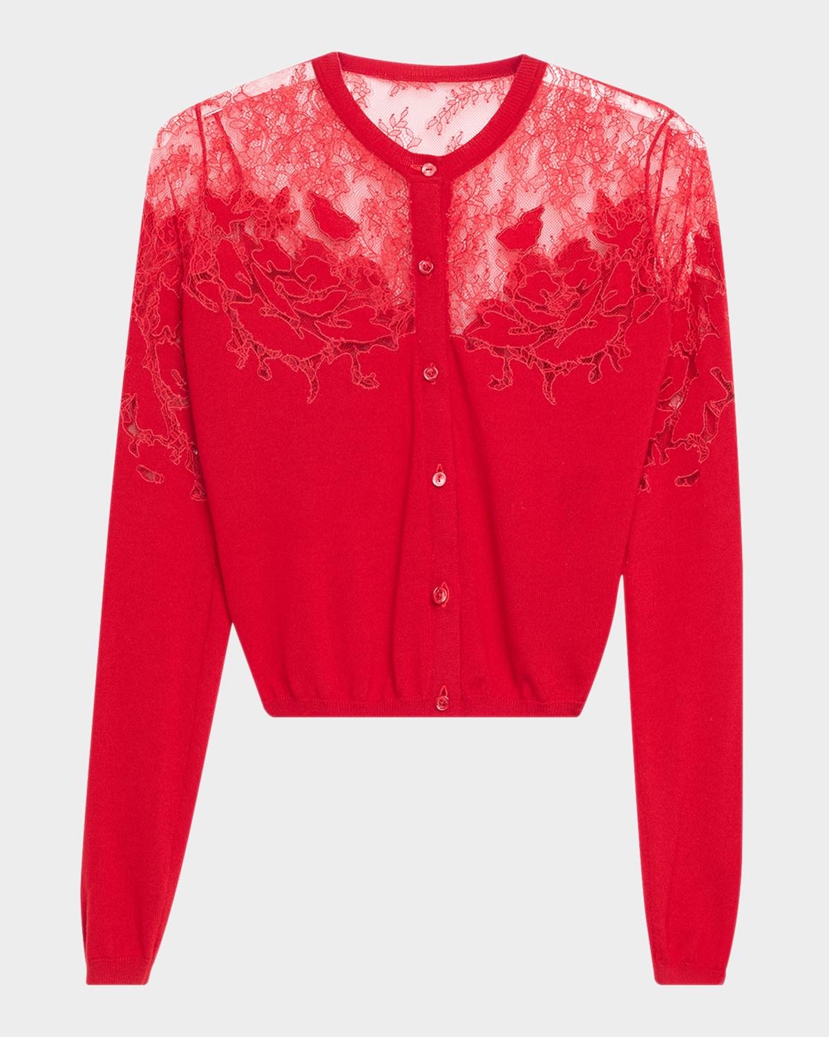 Ulla Johnson Talia Lace Wool Cardigan