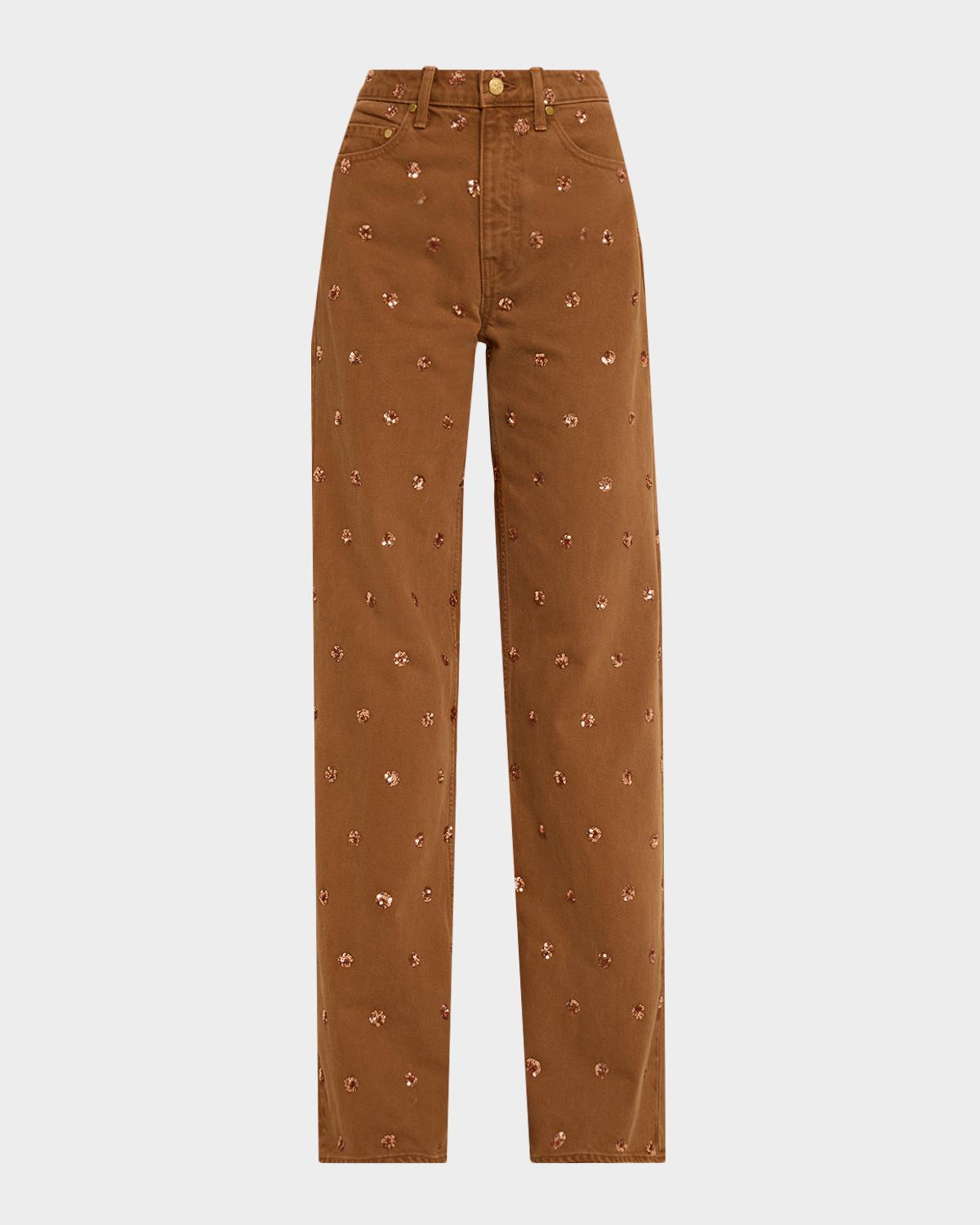 Ulla Johnson The Willow Embellished Flare Jeans