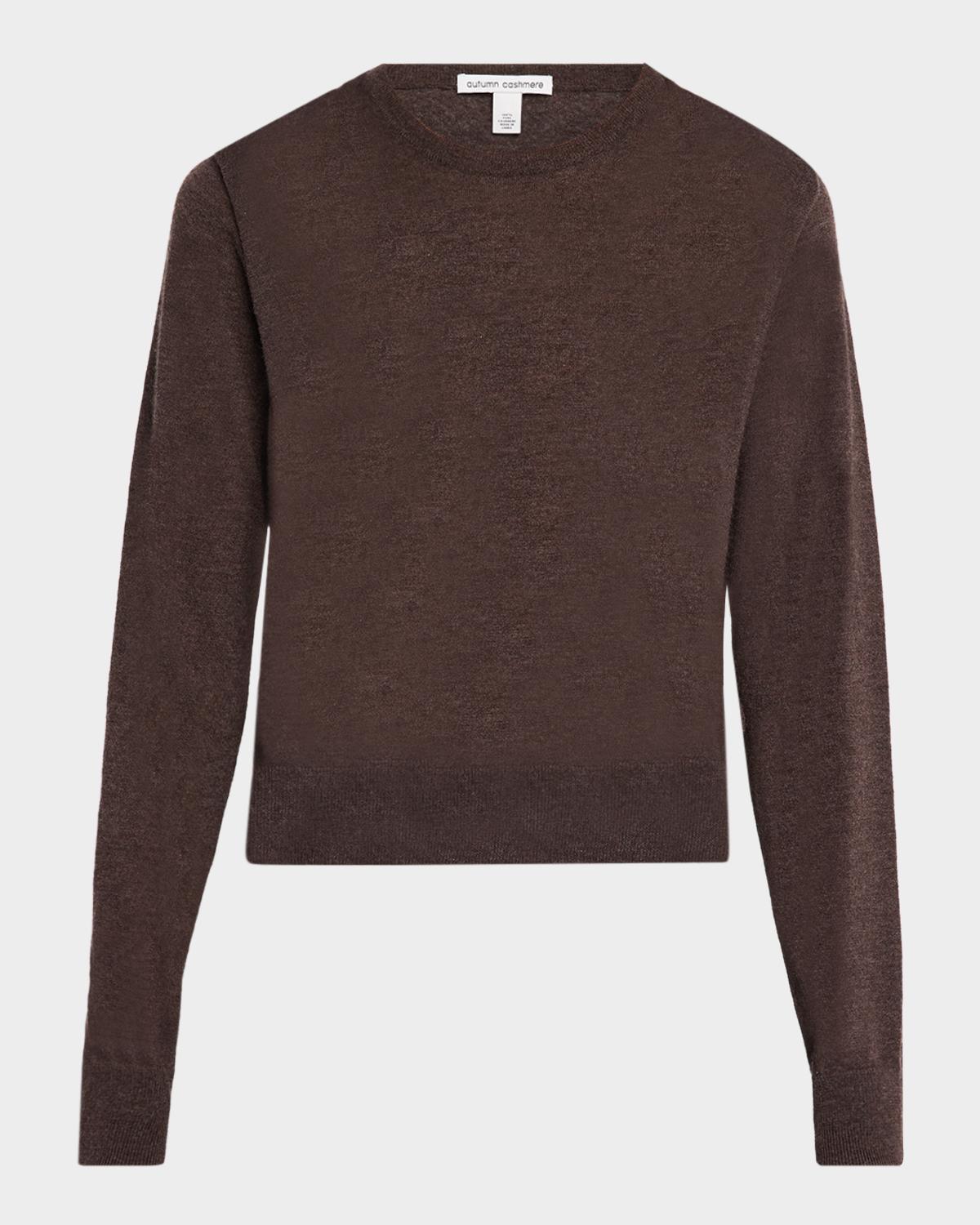 Autumn Cashmere Cashmere Draped Crewneck Sweater