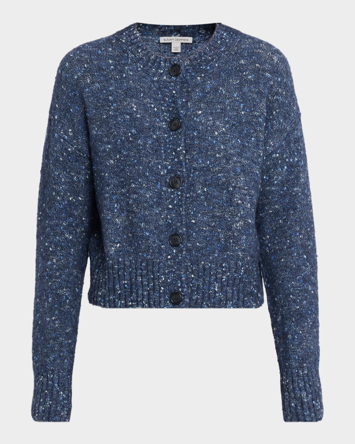 Autumn Cashmere Cropped Donegal Boucle Cardigan