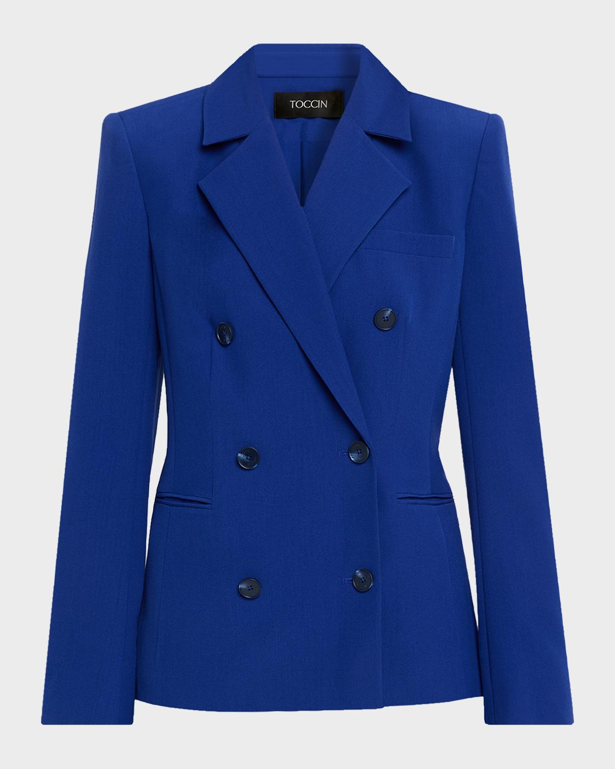 Toccin Jazmin Double-Breasted Blazer