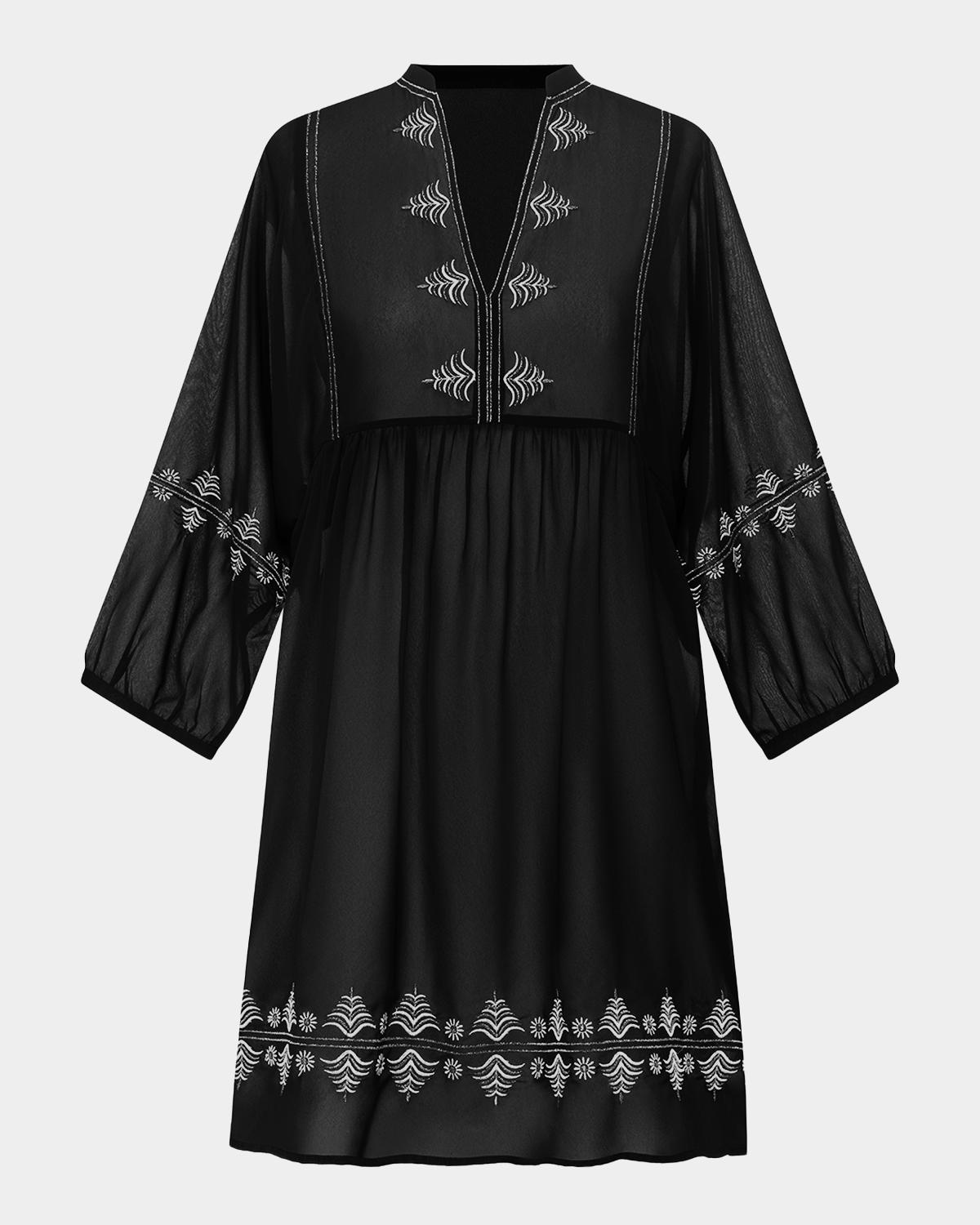 Miraclesuit Embroidered Mini Dress Coverup
