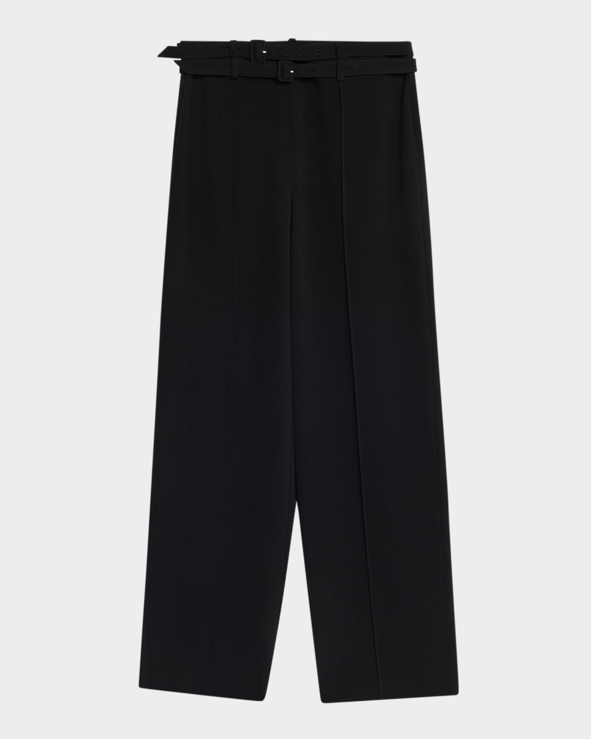 Cinq à Sept Maelor Double Belted Wide-Leg Pants
