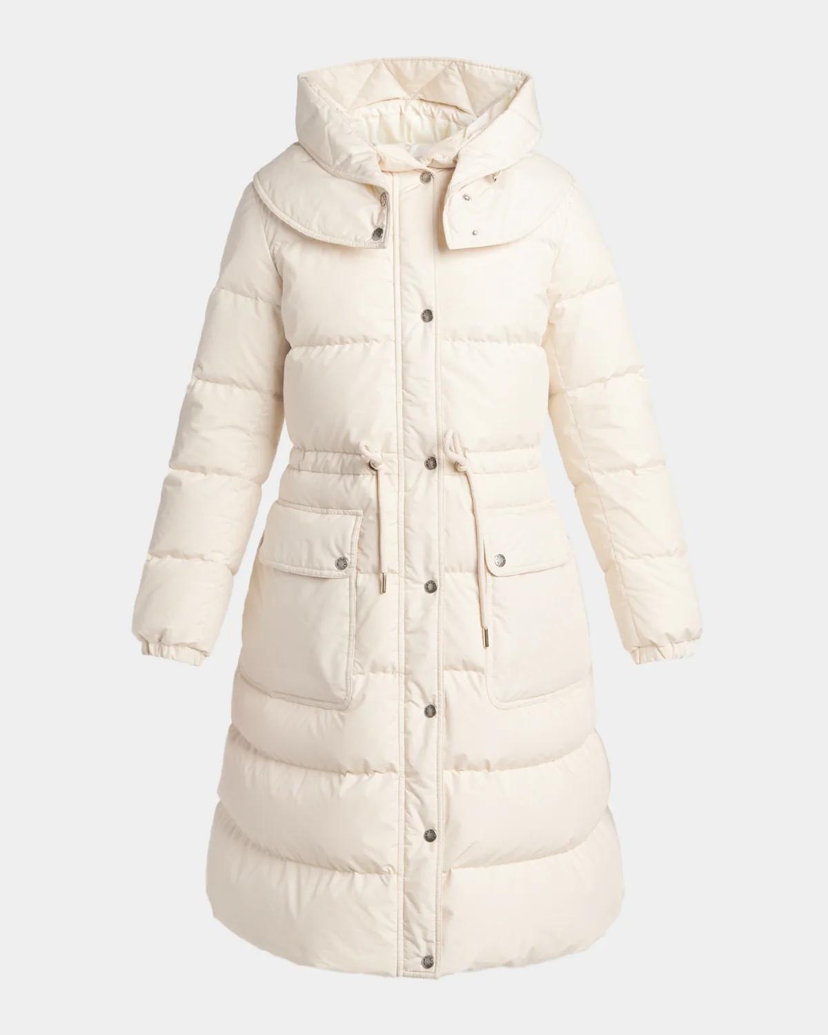 Moncler Pic Hooded Long Down Jacket