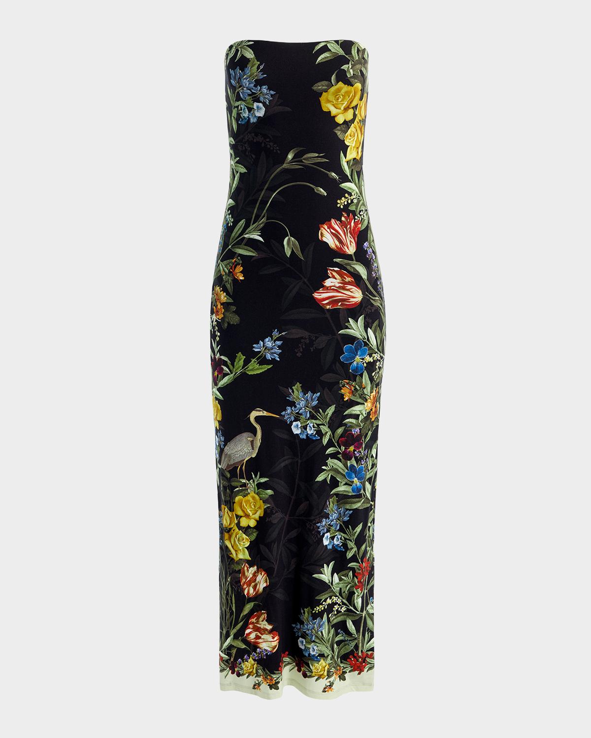 ALICE + OLIVIA Delora Strapless Maxi Dress