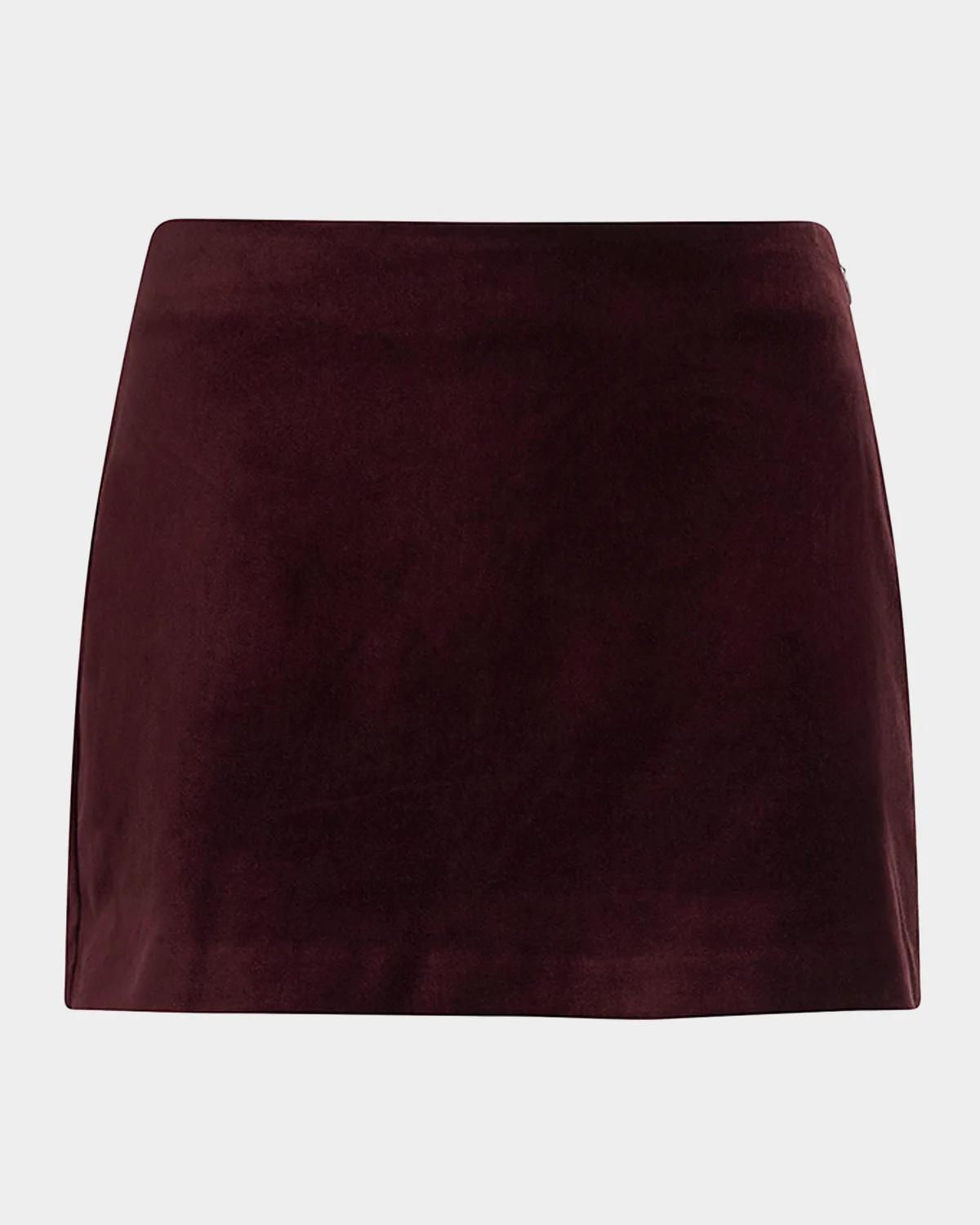 The Velveteen Mini Skirt