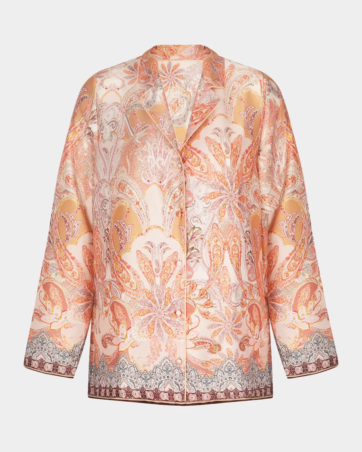 Lise Charmel Paisley-Print Pajama Jacket