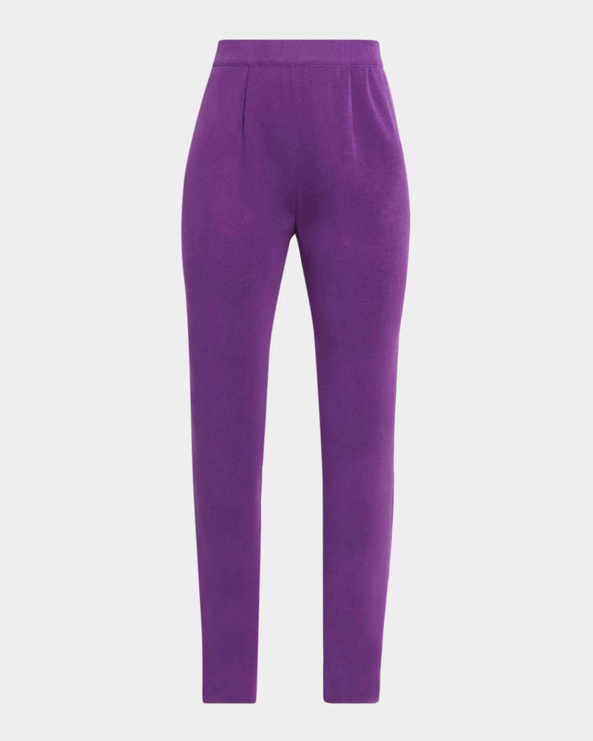 Misook Nancy Mylana Knit Slim-Leg Pants