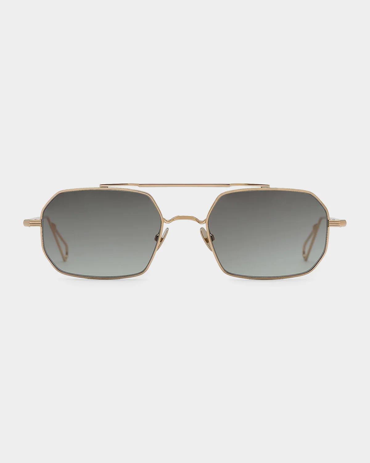 Ahlem Clovis 52mm Rectangular Sunglasses In Champagne