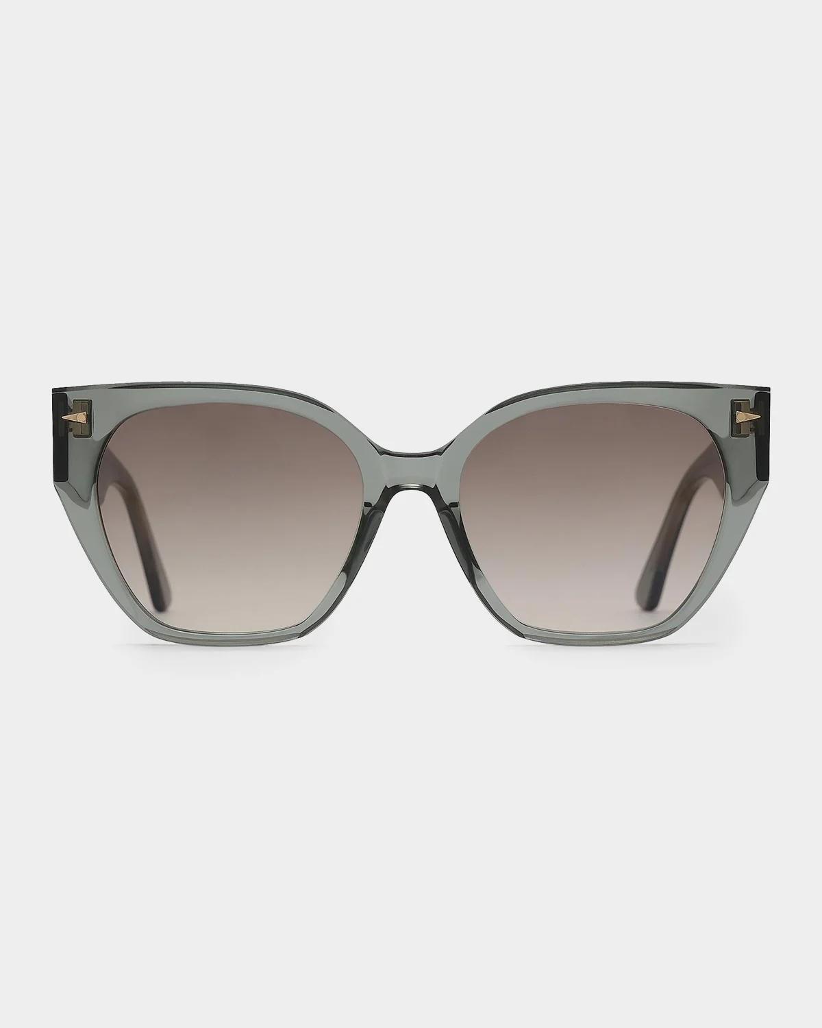 Ahlem Marguerite 56mm Cat-eye Sunglasses In Green Rive
