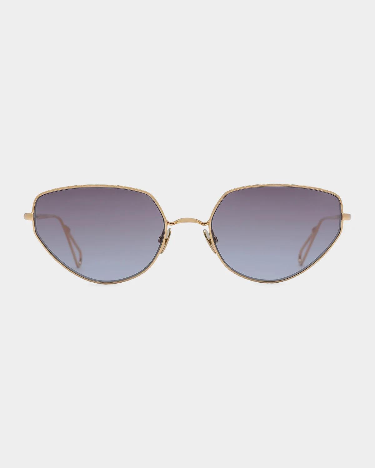 Ahlem Harpe 56mm Cat-eye Sunglasses In Champagne