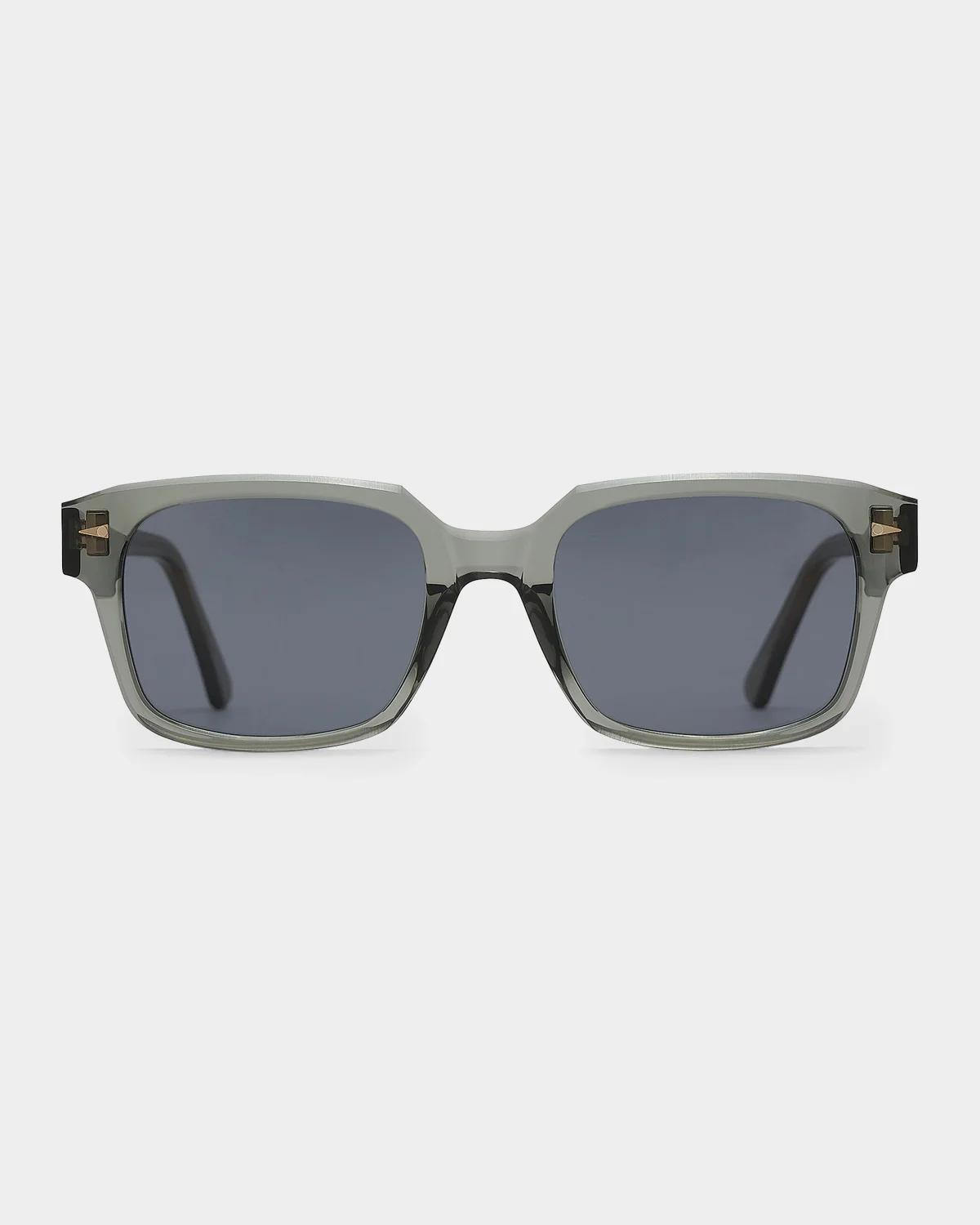Ahlem Gros Caillou 53mm Rectangular Sunglasses In Green Rive