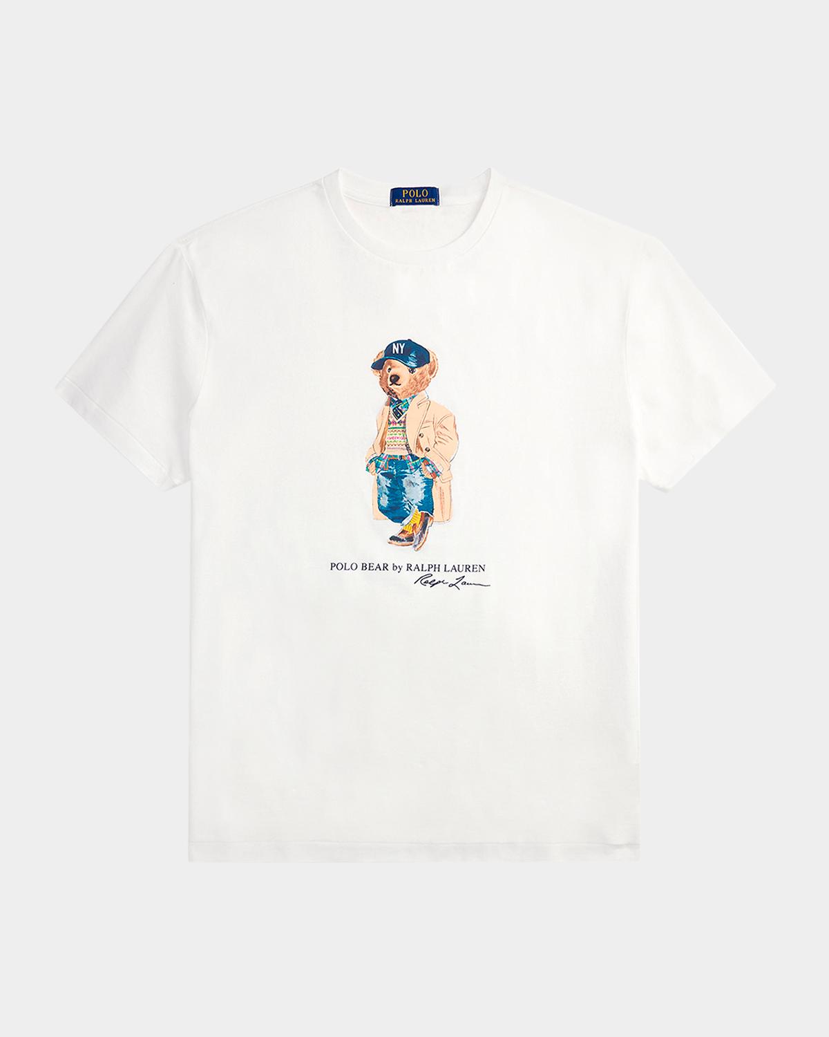 Polo Ralph Lauren Men's Classic-Fit Polo Bear T-Shirt - White