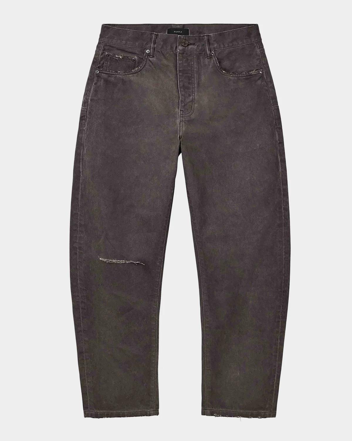 PURPLE Overdye Destroyed Straight Jeans