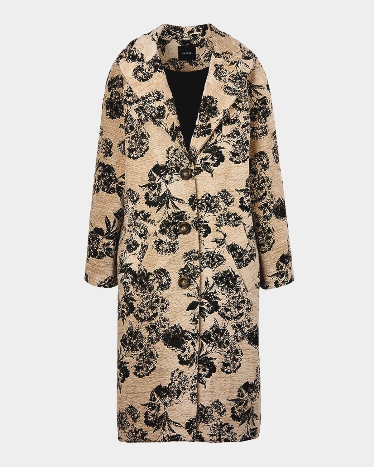 Smythe Floral Jacquard Midi Coat