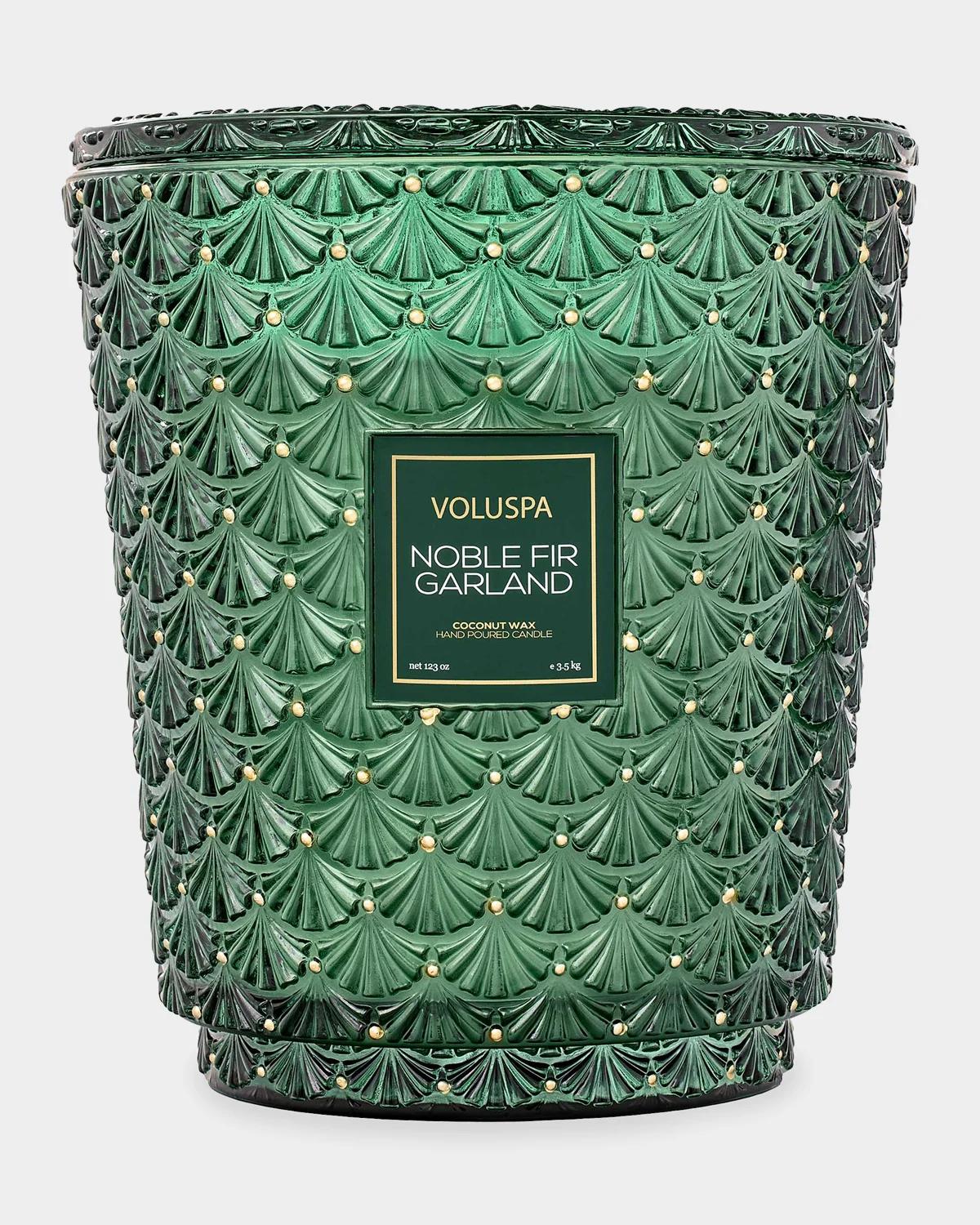 Voluspa Holiday Noble Fir Garland 5-wick Hearth Candle