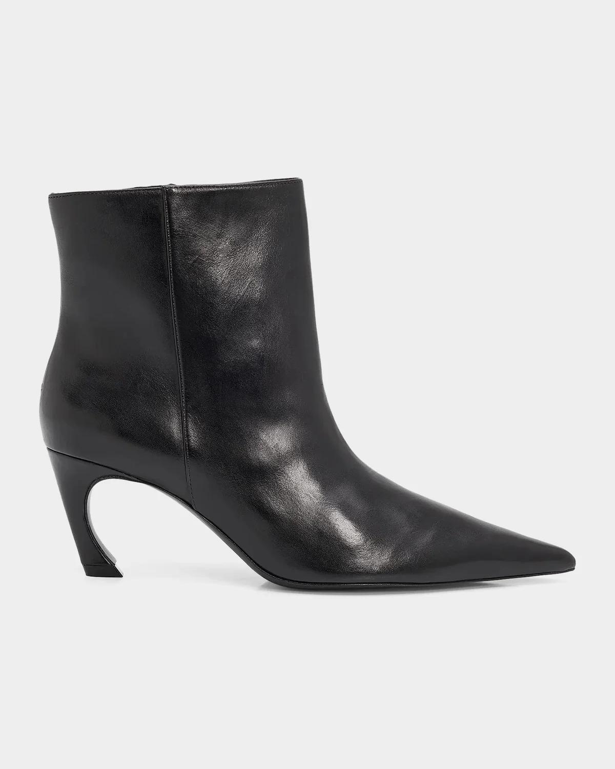 Schutz 75mm Lexi Leather Ankle Boots