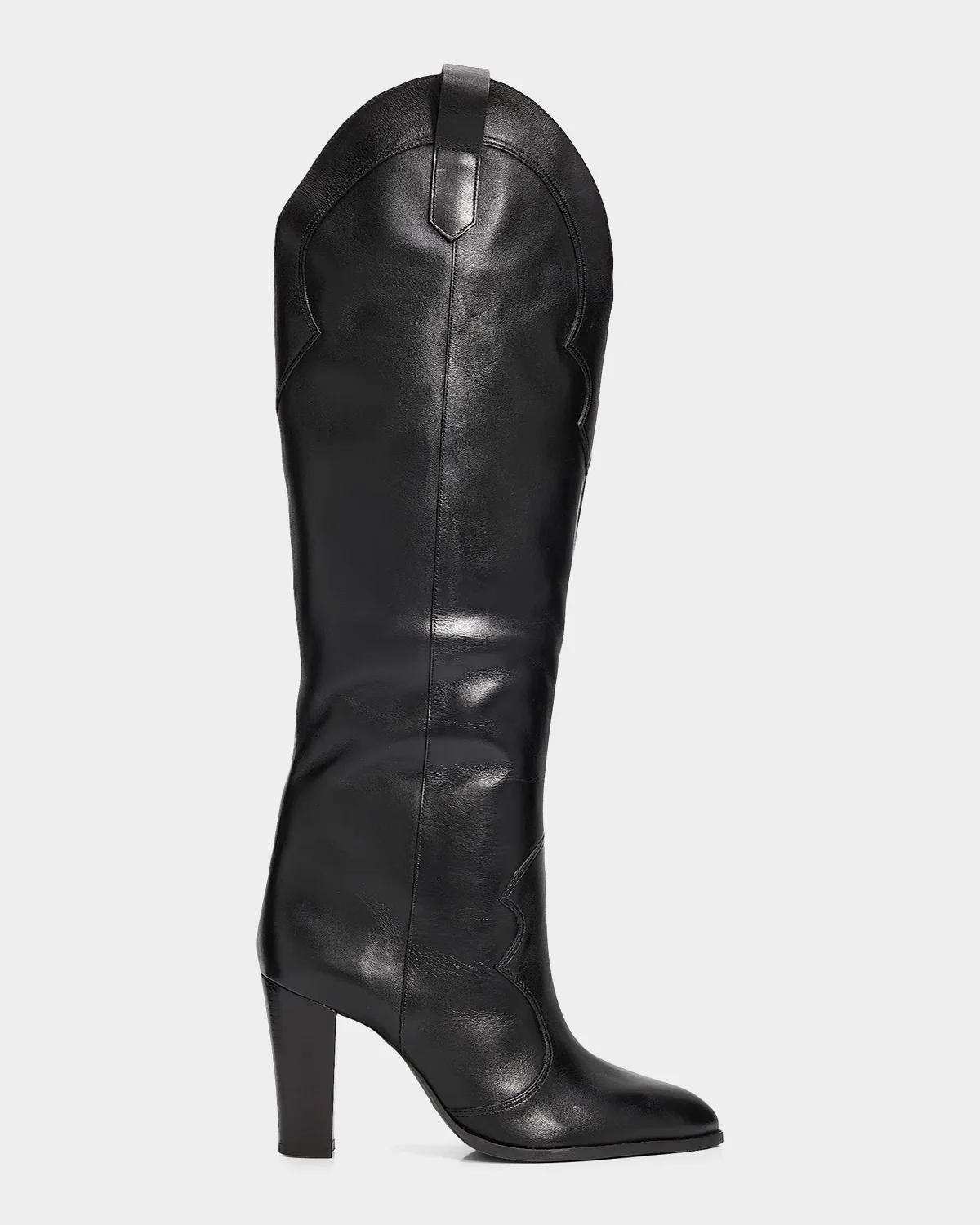 Schutz Miller Up 95MM Leather Boots