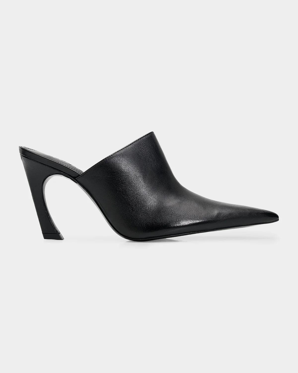 Schutz Lexi 95MM Leather Mule Pumps