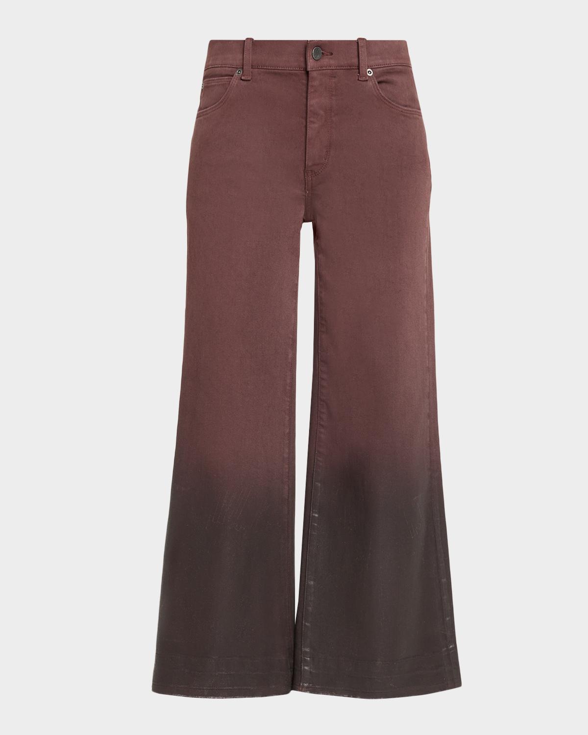 Kobi Halperin Rafaella Ombré Flared Crop Jeans
