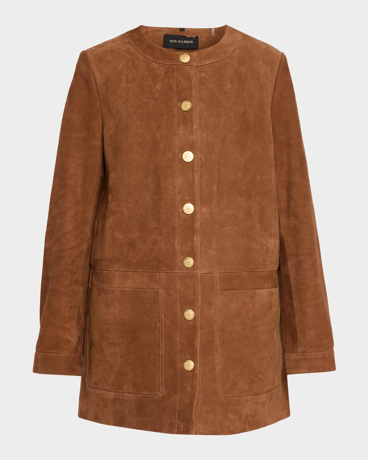 Kobi Halperin Linda Bonded Suede Coat
