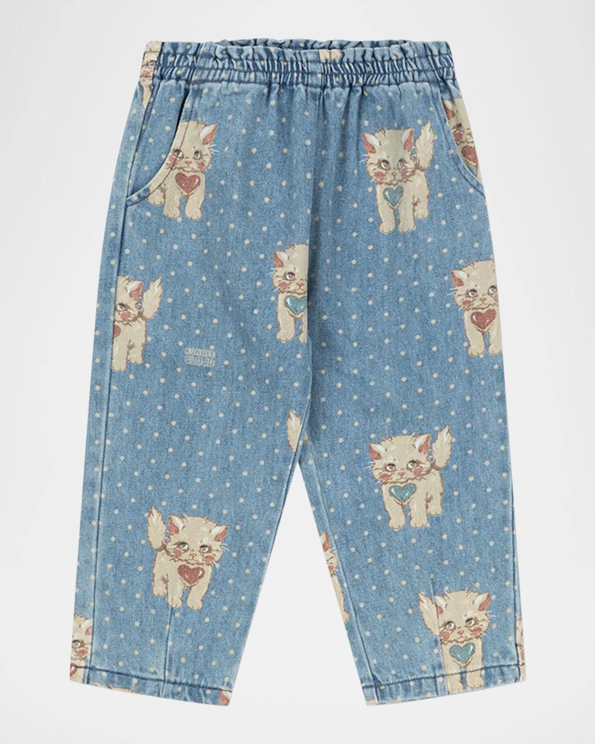 Little Girl & apos;s & Girl & apos;s Magot Denim Pants