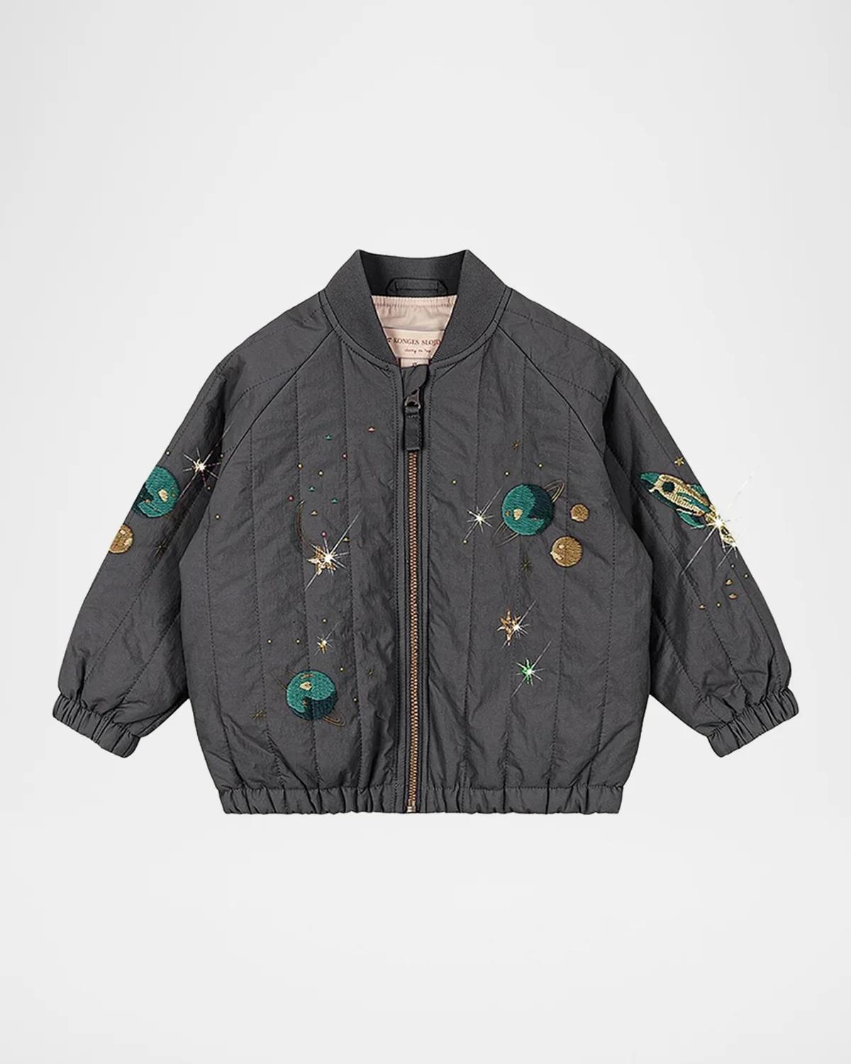 Baby Girl & apos;s & Little Girl & apos;s Juno Sequined Bomber Jacket