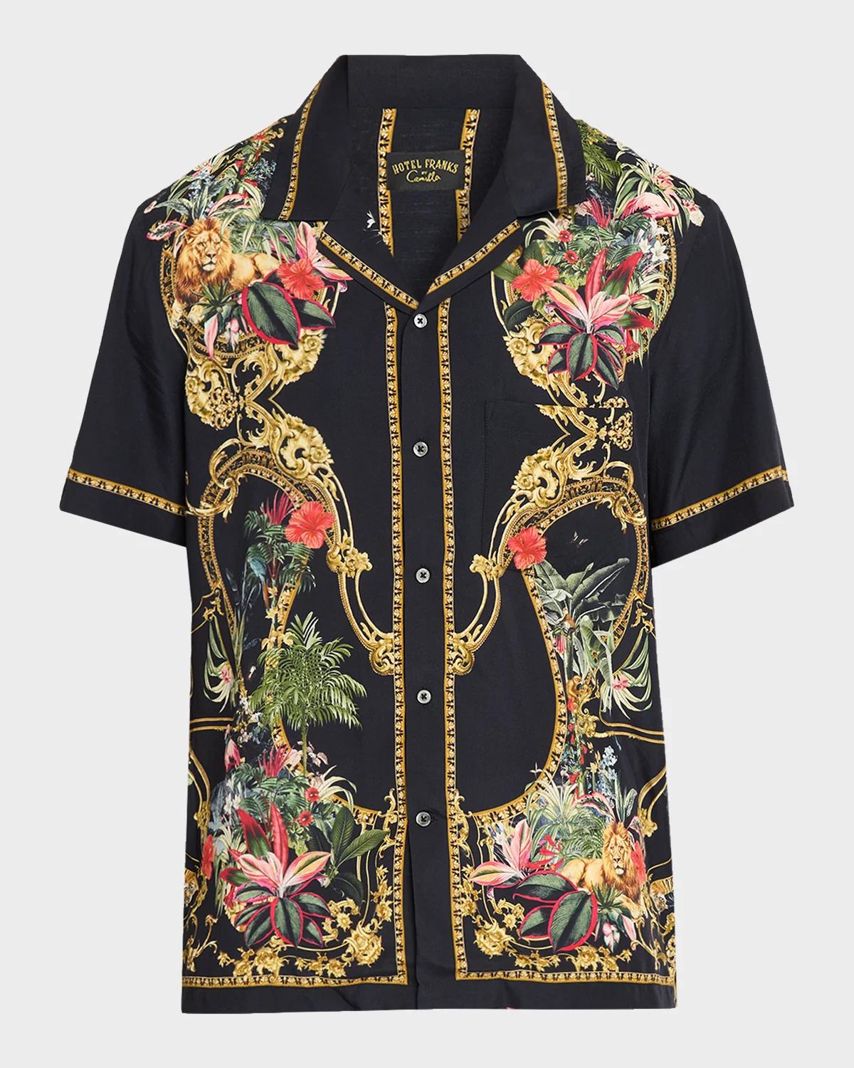 Camilla Men's Printed Camp Shirt