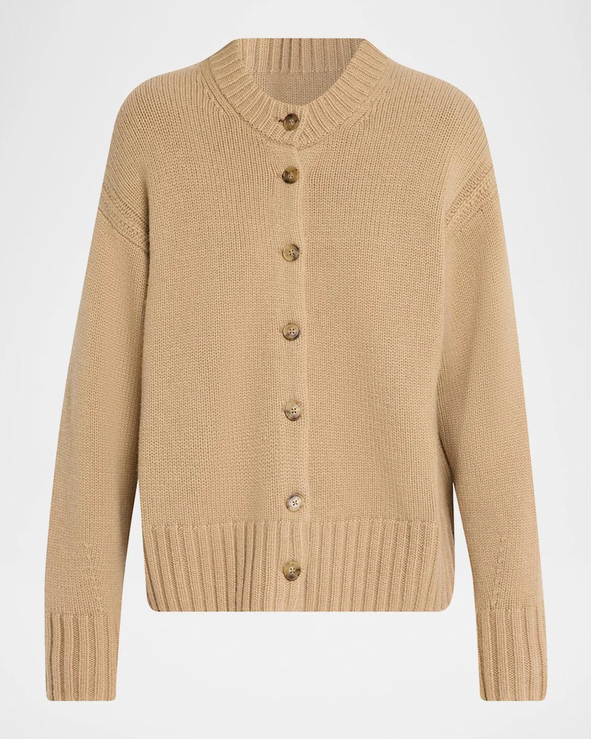 Guest in Residence Cozy Cashmere Crewneck Cardigan